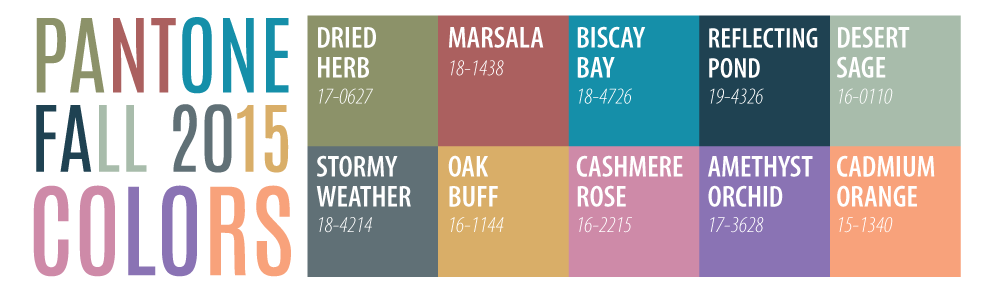 Pantone's Fall 2015 Colors: Bold Earthy Neutrals, Back To Seventies